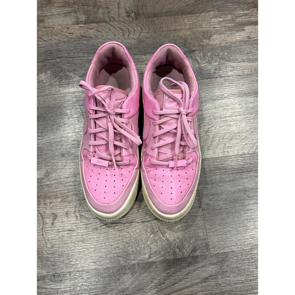Nike Air Force 1 Sage Low Womens Pink Platform Sneakers AR5339-601